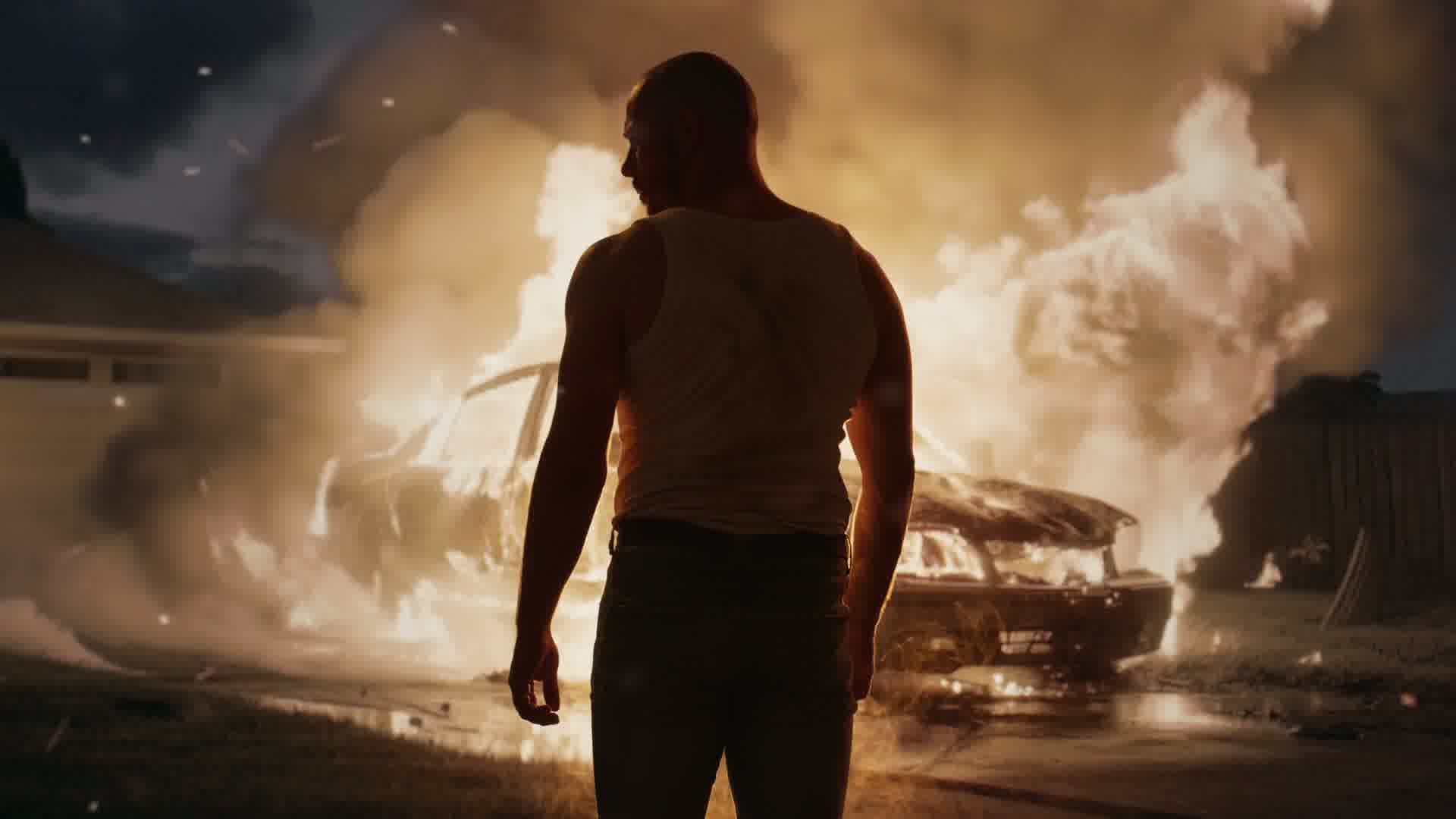 Dramatic cinematic source footage